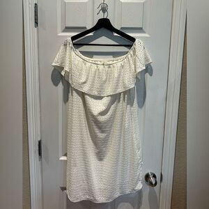 Maurices Women’s Medium White/ Light Cream Mid Thigh Strapless Dress Bridal